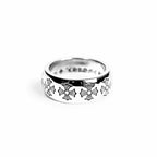 ETCHED PLUS BAND RING 2