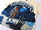 GODSPEED Astronaut Meets Skeleton Hand T-shirt