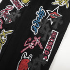 Chrome Hearts American street art cross with straight shaft Pants W10